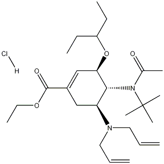 (3R,4R,5S)-4-n-乙?；?1,1-二甲基乙基)氨基-5-N,N-二烯丙基氨基-3-(1-乙基丙氧基)-1-環(huán)己烯-1-羧酸乙酯鹽酸鹽